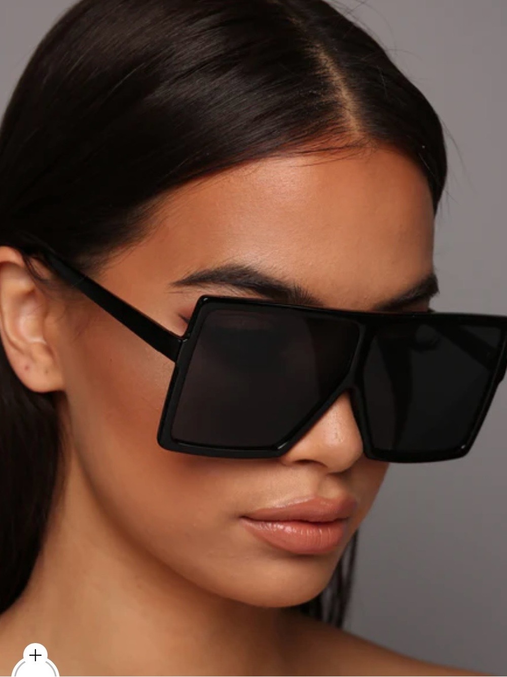 Black Oversized Square Sunglasses - Women Accessories